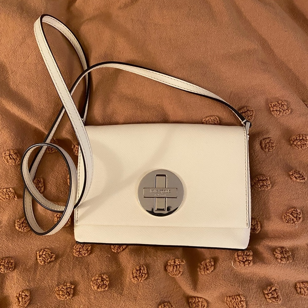 White/Cream Kate Spade Small Crossbody